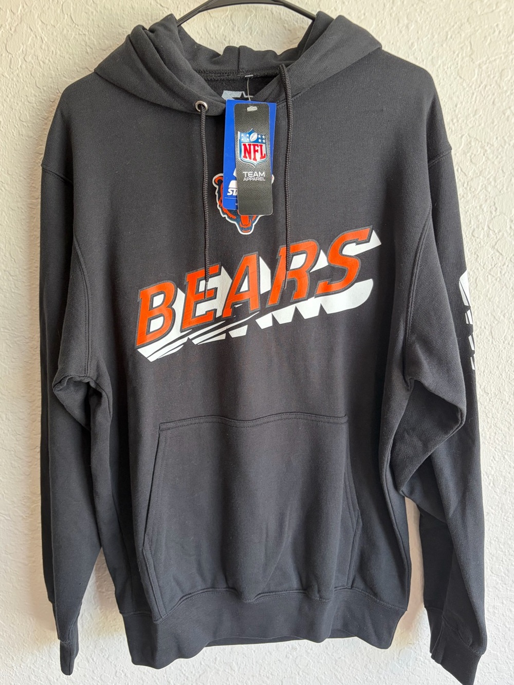 Chicago Bears Starter Black Pullover Hoodie - Men’s Medium NFL NWT